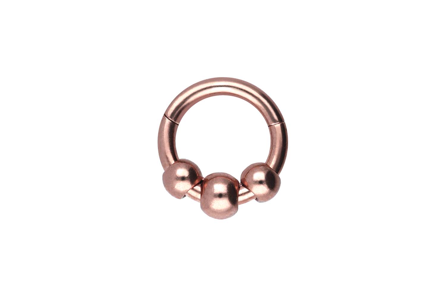 Chirurgenstahl Segmentring Clicker Piercing 3 KUGELN ++SALE++